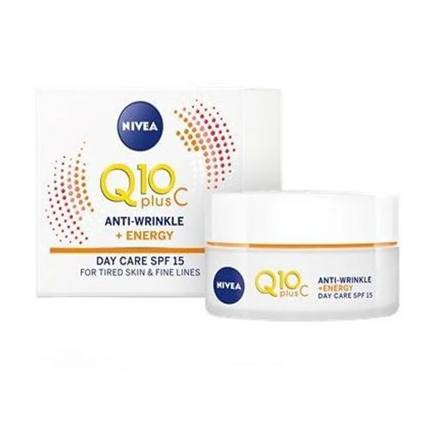 Φωτογραφία προϊόντος: Nivea Q10Plus C Αντιρυτιδική Δράση + Αναπλήρωση Ενέργειας SPF15 50ml