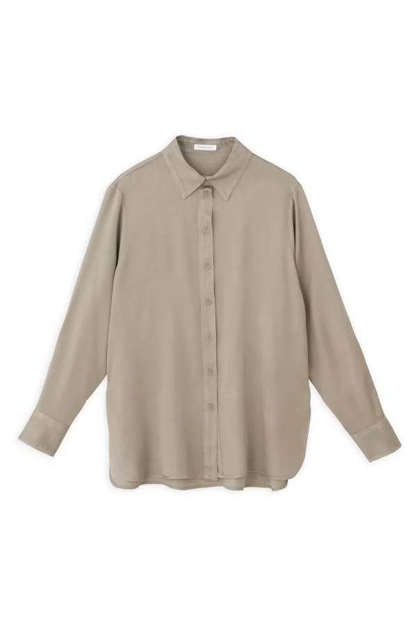 Φωτογραφία προϊόντος: Philosophy SATIN OVERSIZED SHIRT SH7149 BEIGE