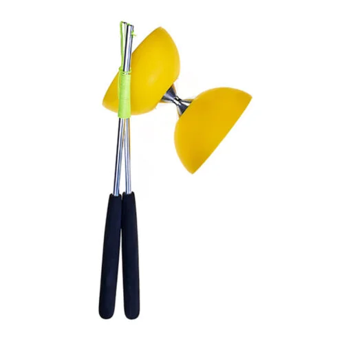 Φωτογραφία προϊόντος: Set Acrobat 105 Rubber Diabolo Yellow + aluminum hand sticks