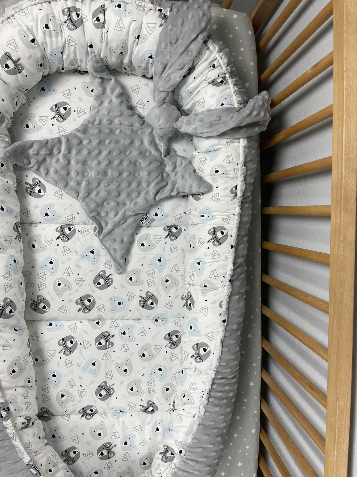 Φωτογραφία προϊόντος: Handmade Baby Collection Βρεφική φωλιά ύπνου Indian Bears