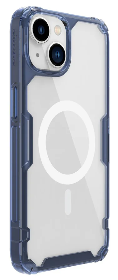 Φωτογραφία προϊόντος: NILLKIN θήκη Nature Pro Magnetic για iPhone 14, μπλε + διάφανη
