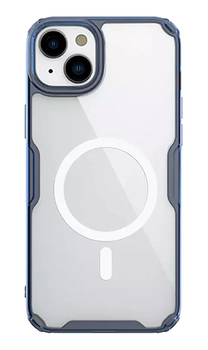 Φωτογραφία προϊόντος: NILLKIN θήκη Nature Pro Magnetic για iPhone 15, διάφανη-μπλε