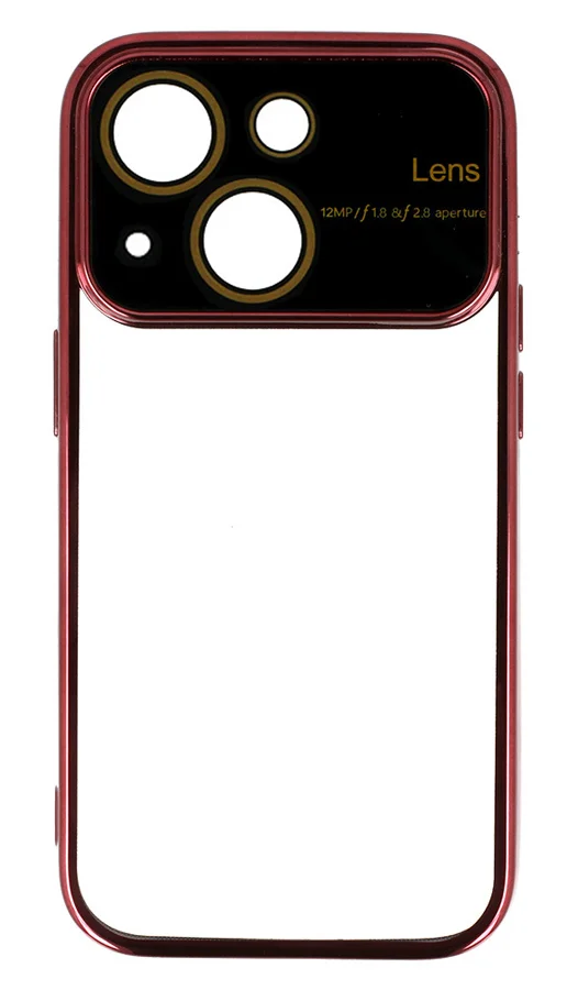Φωτογραφία προϊόντος: POWERTECH θήκη Electro Lens MOB-1946 για iPhone 15, διάφανη-βυσσινί
