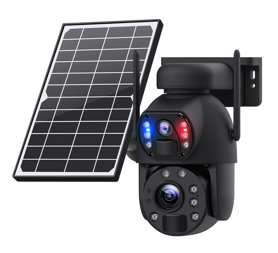 Φωτογραφία προϊόντος: SECTEC smart ηλιακή κάμερα ST-5986M, 3MP dual lens, 20x zoom, 4G, SD, PTZ
