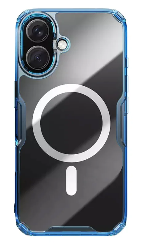 Φωτογραφία προϊόντος: NILLKIN θήκη Nature TPU Pro Magnetic για iPhone 16, διάφανη-μπλε