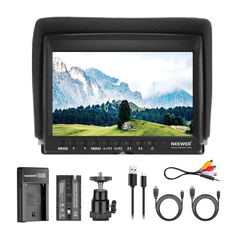 Φωτογραφία προϊόντος: Neewer UPGRADED F100 CAMERA MONITOR + USB BATTERY CHARGER + BATTERY