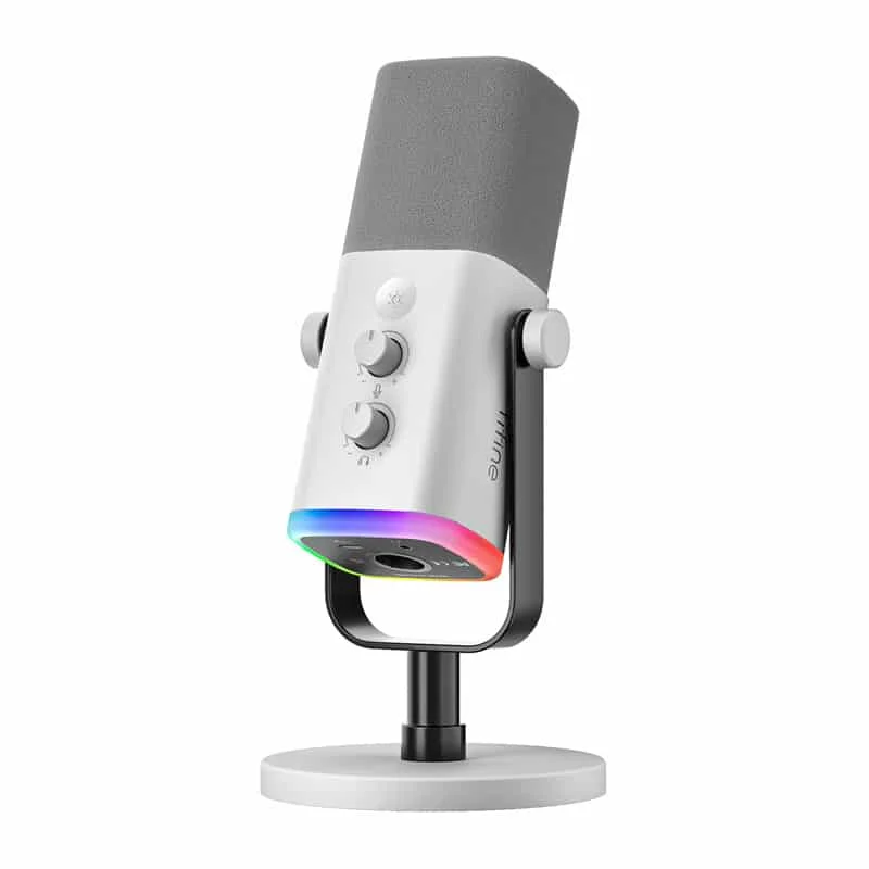 Φωτογραφία προϊόντος: Fifine Dynamic microphone AMW8 with stand (white)