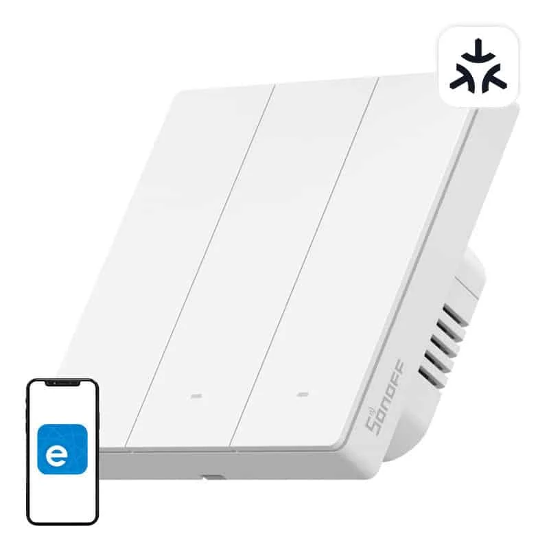 Φωτογραφία προϊόντος: Smart wall switch SONOFF M5-3C-86W Matter (3-channel)
