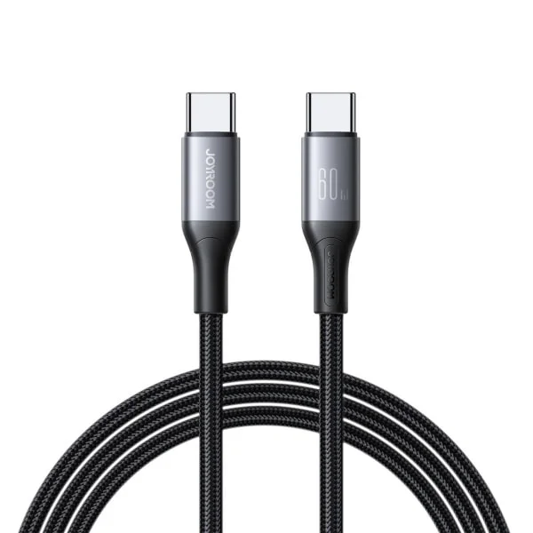 Φωτογραφία προϊόντος: USB-C To USB-C Καλώδιο Joyroom S-A28 Flash, 60w, 3a, 2m, Black