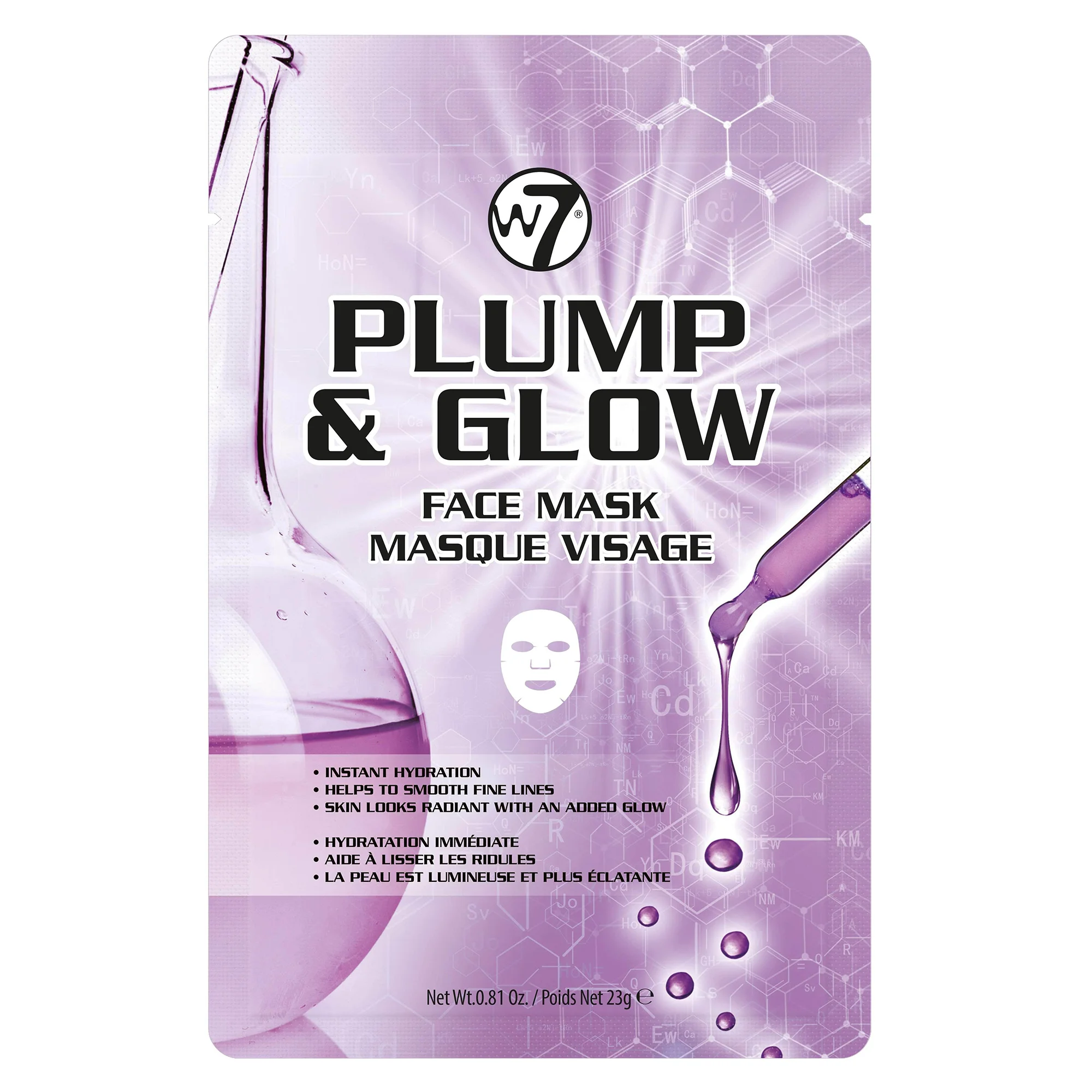 Φωτογραφία προϊόντος: W7 Cosmetics W7 Plump & Glow Face Mask (23gr)
