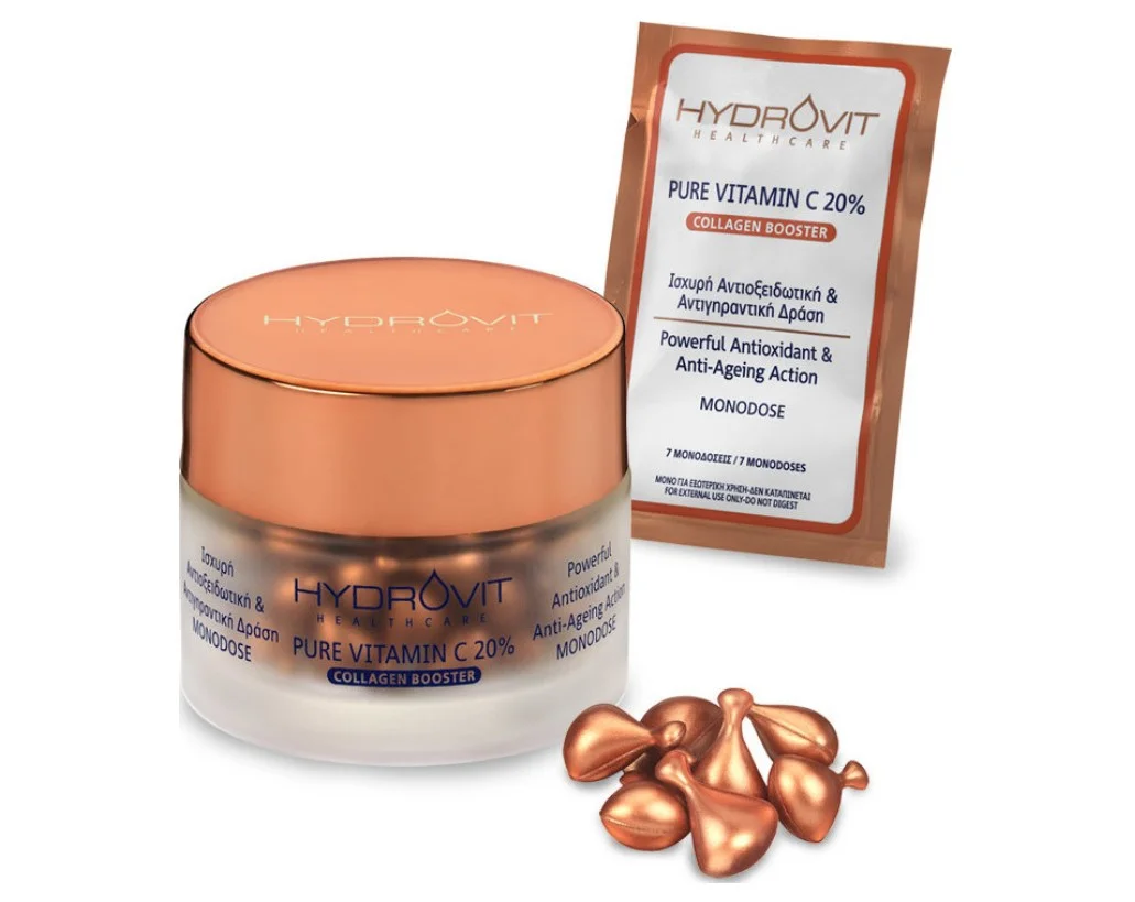 Φωτογραφία προϊόντος: Hydrovit Pure Vitamin C 20% Collagen Booster 60 Monodoses