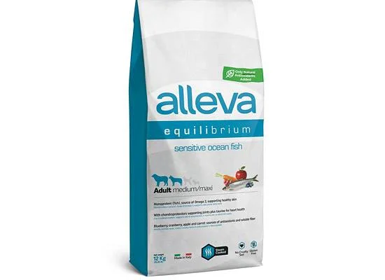 Φωτογραφία προϊόντος: Alleva Equilibrium SENSITIVE OCEAN FISH ADULT MEDIUM-MAXI DOG 12kg 12kgr