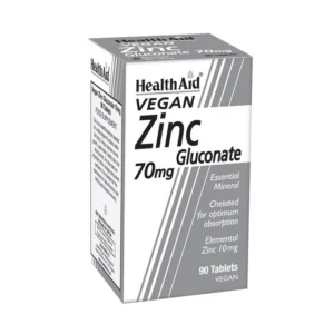 Φωτογραφία προϊόντος: HEALTH AID ZINC GLUCONATE 70MG-90caps
