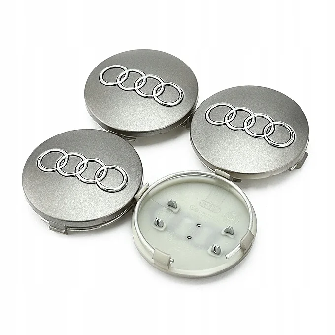 Φωτογραφία προϊόντος: Καπάκια Ζάντας Audi Ασημί 4τμχ