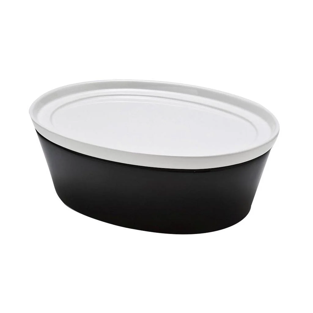 Φωτογραφία προϊόντος: ESPIEL ΠΥΡΙΜΑΧΟ ΟΒΑΛ ΒΑΘΥ ΜΑΥΡ/ΛΕΥΚ ΜΕ ΚΑΠ 32ΕΚ.