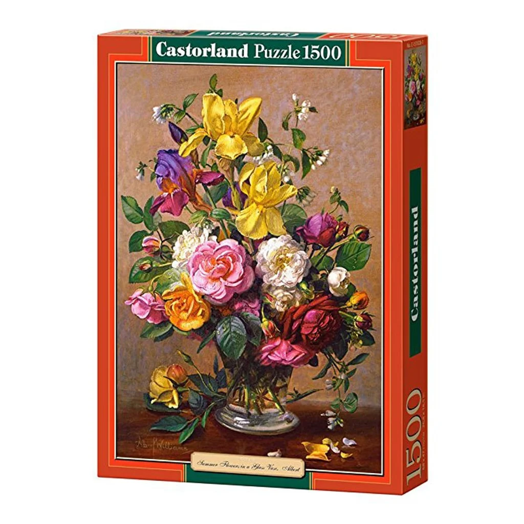 Φωτογραφία προϊόντος: Puzzle CASTORLAND Summer Flowers in a Glass Vase – 1500 Κομμάτια