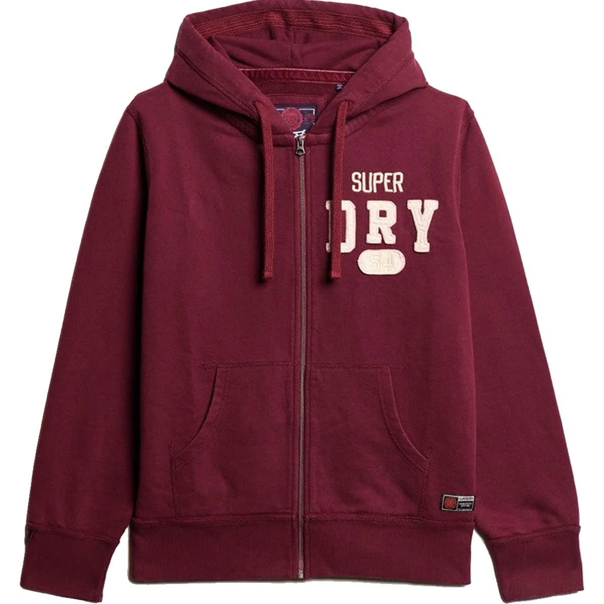 Φωτογραφία προϊόντος: SUPERDRY - VINTAGE ATHLETIC ZIPHOOD - M2014116A-TYP RICH BURGUNDY Μπορντό