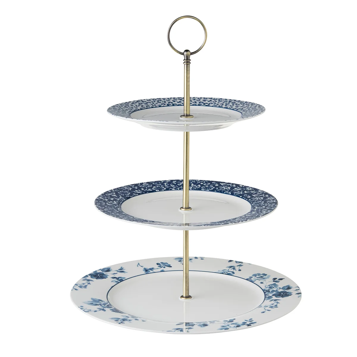 Φωτογραφία προϊόντος: Laura Ashley-Blueprint Cake Stand Πορσελάνη 3 Επιπέδων σε Συσκευασία Δώρου