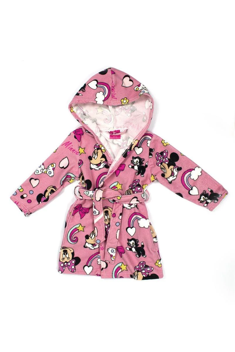 Φωτογραφία προϊόντος: Disney Home Μπουρνούζι Disney Home Minnie Pink 100% Microfiber Pink