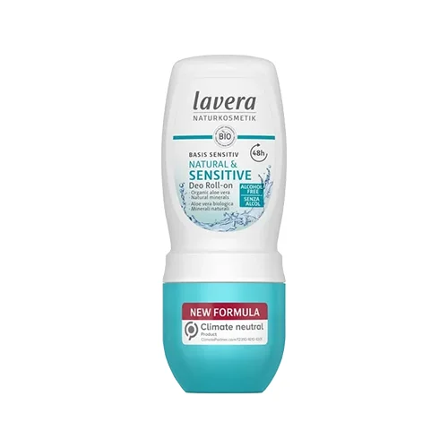 Φωτογραφία προϊόντος: Lavera Basis Sensitiv Deo Roll-On Natural + Sensitive Φυσικό Αποσμητικό με Βιολογική Αλόη + Φυσικά Ορυκτά 50 ml