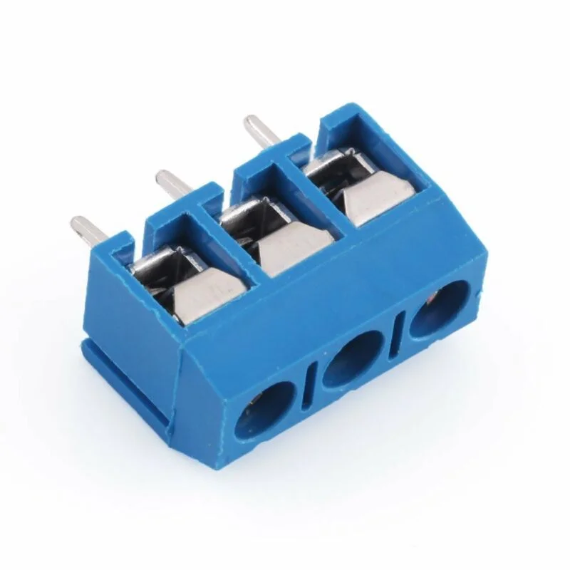 Φωτογραφία προϊόντος: KF301-3P 3 Pin Screw Terminal Block Connector 5mm Pitch 5.08-301-3P 301-3P 3pin