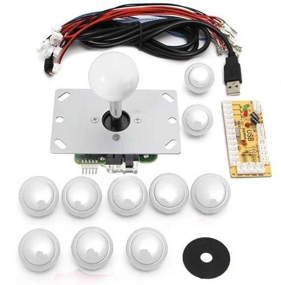 Φωτογραφία προϊόντος: DIY Arcade Game Controller USB Joystick Kit-white