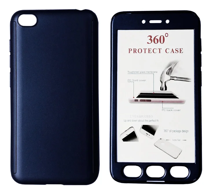 Φωτογραφία προϊόντος: POWERTECH Θήκη Body 360° με Tempered Glass για Xiaomi Redmi Go, μπλε