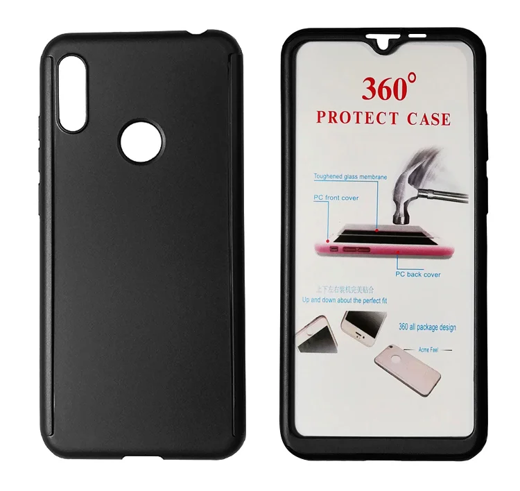Φωτογραφία προϊόντος: POWERTECH Θήκη Body 360° με Tempered Glass για Huawei Y6/Pro 2019, μαύρη
