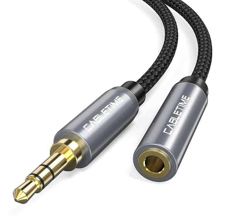 Φωτογραφία προϊόντος: CABLETIME καλώδιο AUX Stereo 3.5mm AV311, M-F, 1.8, μαύρο
