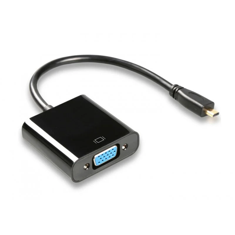 Φωτογραφία προϊόντος: POWERTECH Adapter Micro HDMI 1.4V (M) σε VGA DB15 (F) (for use with Raspberry Pi 4)
