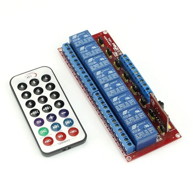 Φωτογραφία προϊόντος: 8 channel Infrared Remote Control Relay Module