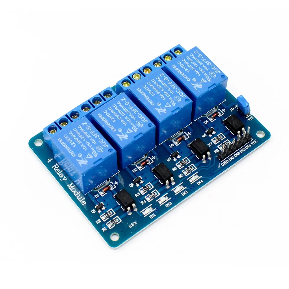 Φωτογραφία προϊόντος: 4 channel 5V relay module with light coupling 5V Ρελέ