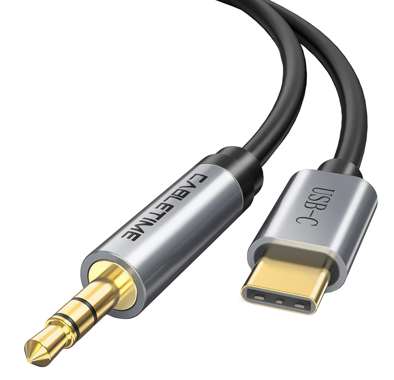 Φωτογραφία προϊόντος: CABLETIME καλώδιο USB Type-C σε 3.5mm C160, 1.8m, γκρι
