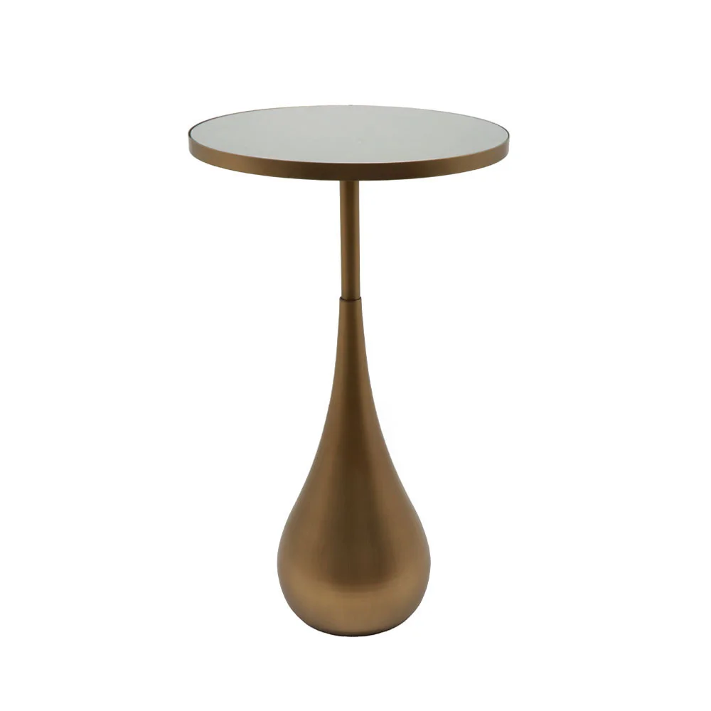 Φωτογραφία προϊόντος: SEAL M SIDE TABLE ΜΕ ΚΑΘΡΕΠΤΗ BROWN GOLD 35x35x61.5cm