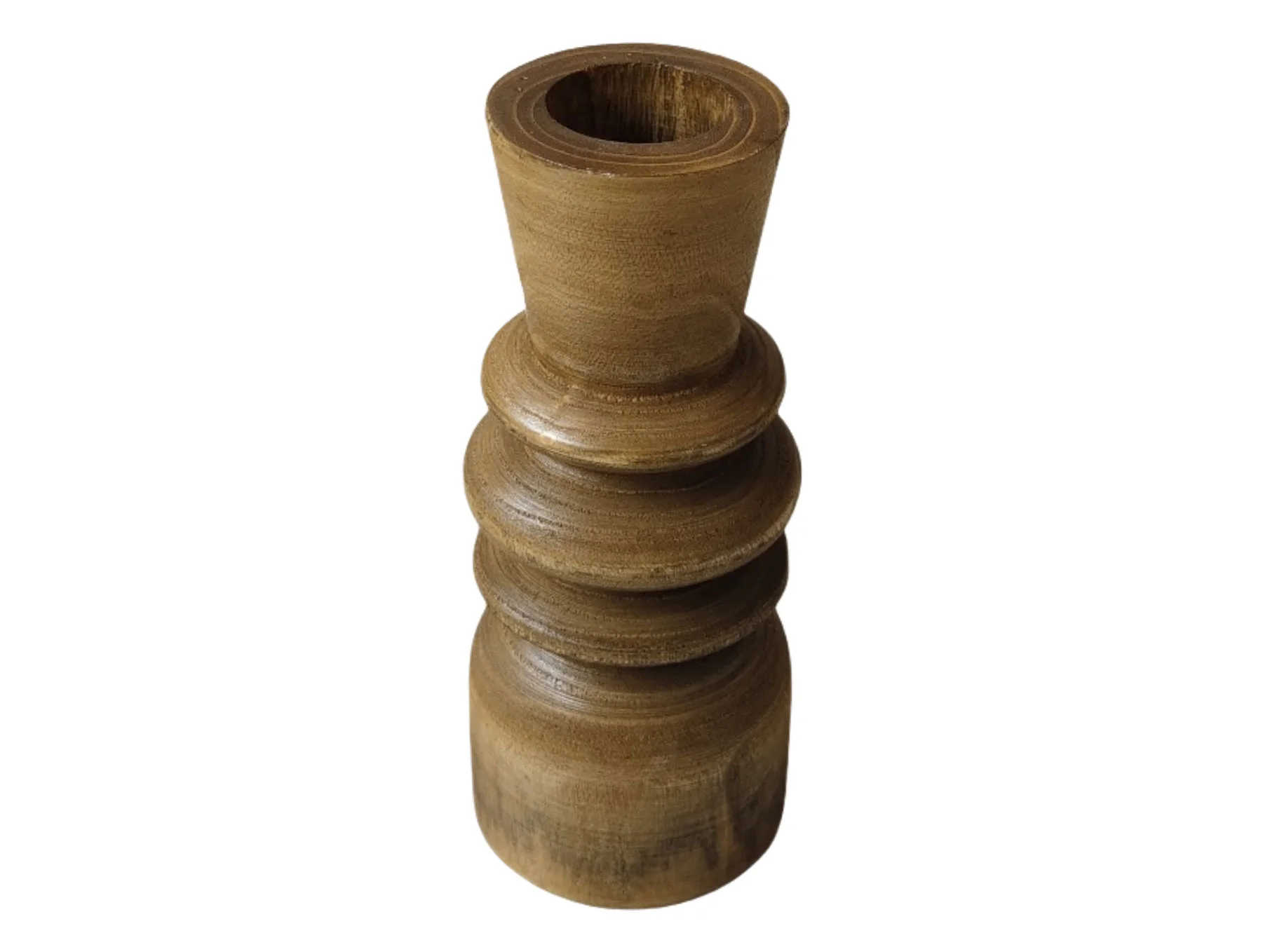 Φωτογραφία προϊόντος: CEDAR ΒΑΖΟ 10x10x24cm ΞΥΛΟ ΚΑΦΕ