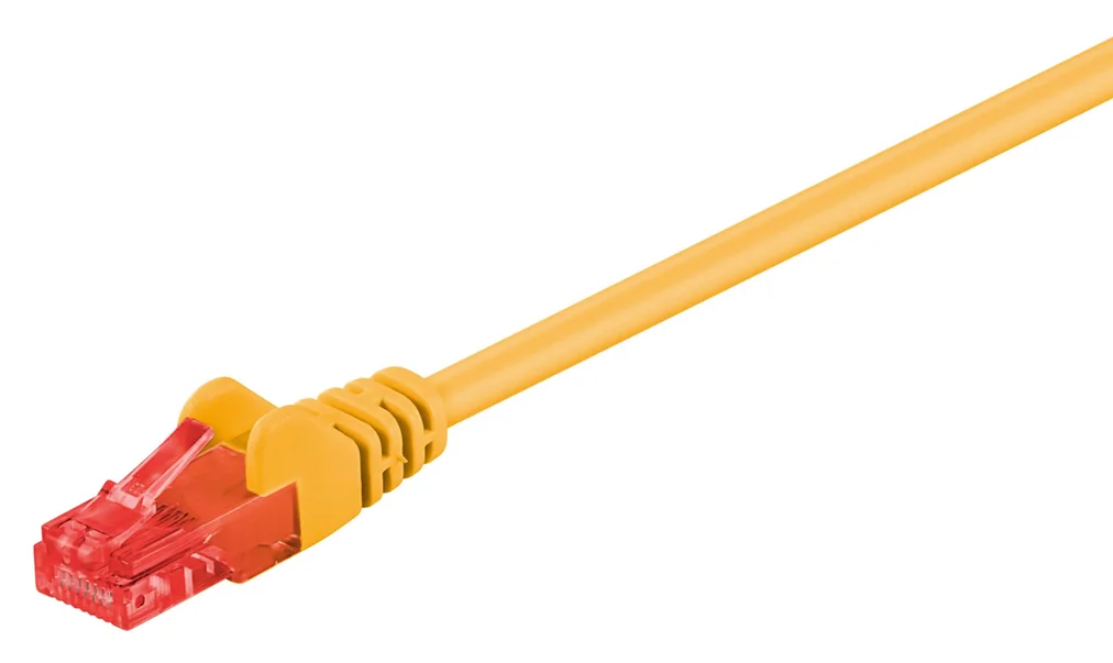 Φωτογραφία προϊόντος: GOOBAY GΟOBAY καλώδιο UTP Cat 6 68433, CCA, 24AWG, PVC, 0,5m, κίτρινο