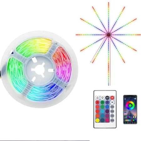 Φωτογραφία προϊόντος: Ταινίες LED RGB 5V USB πυροτεχνήματα