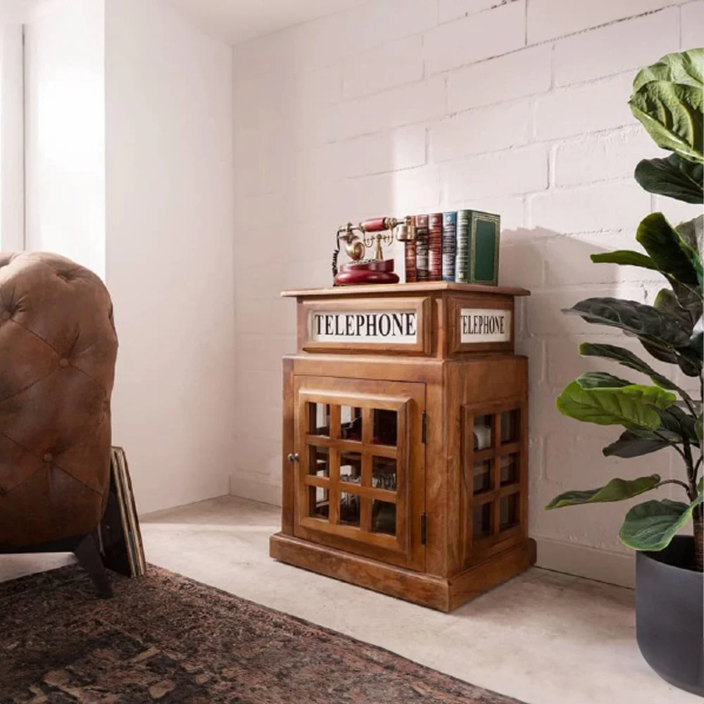 Φωτογραφία προϊόντος: MINI LONDON SIDE TABLE ΦΥΣΙΚΟ 51x38x69cm