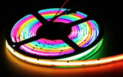 Φωτογραφία προϊόντος: COB Led strip 15W DC24V RGBIC IP20; COB 728LEDS/M; 3OZ PCB board; Dimensions L×W×H(MM): 5000×14×2.5; 3years warranty time;