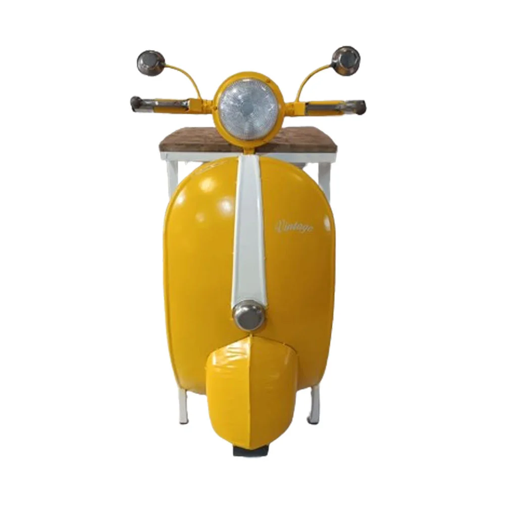 Φωτογραφία προϊόντος: MINI VESPA SIDE TABLE ΜΕ ΡΑΦΙΑ ΚΙΤΡΙΝΟ ΛΕΥΚΟ ΦΥΣΙΚΟ 61x45x88cm