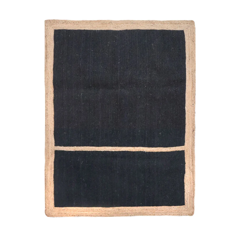 Φωτογραφία προϊόντος: FRAME RUG A ΧΑΛΙ 210x140cm ΓΙΟΥΤΑ ΜΑΥΡΟ ΜΠΕΖ