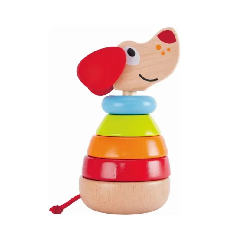 Φωτογραφία προϊόντος: Hape Pepe + Friends Ξύλινο Stacker Pepe Με Ήχους