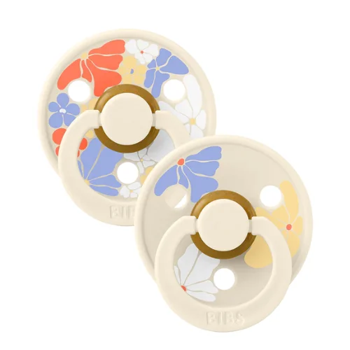 Φωτογραφία προϊόντος: BIBS – STUDIO COLLECTION ΣΕΤ ΠΙΠΙΛΕΣ 2ΤΜΧ – MORNING BLOOM IVORY MIX – ΣΤΡΟΓΓΥΛΗ No2