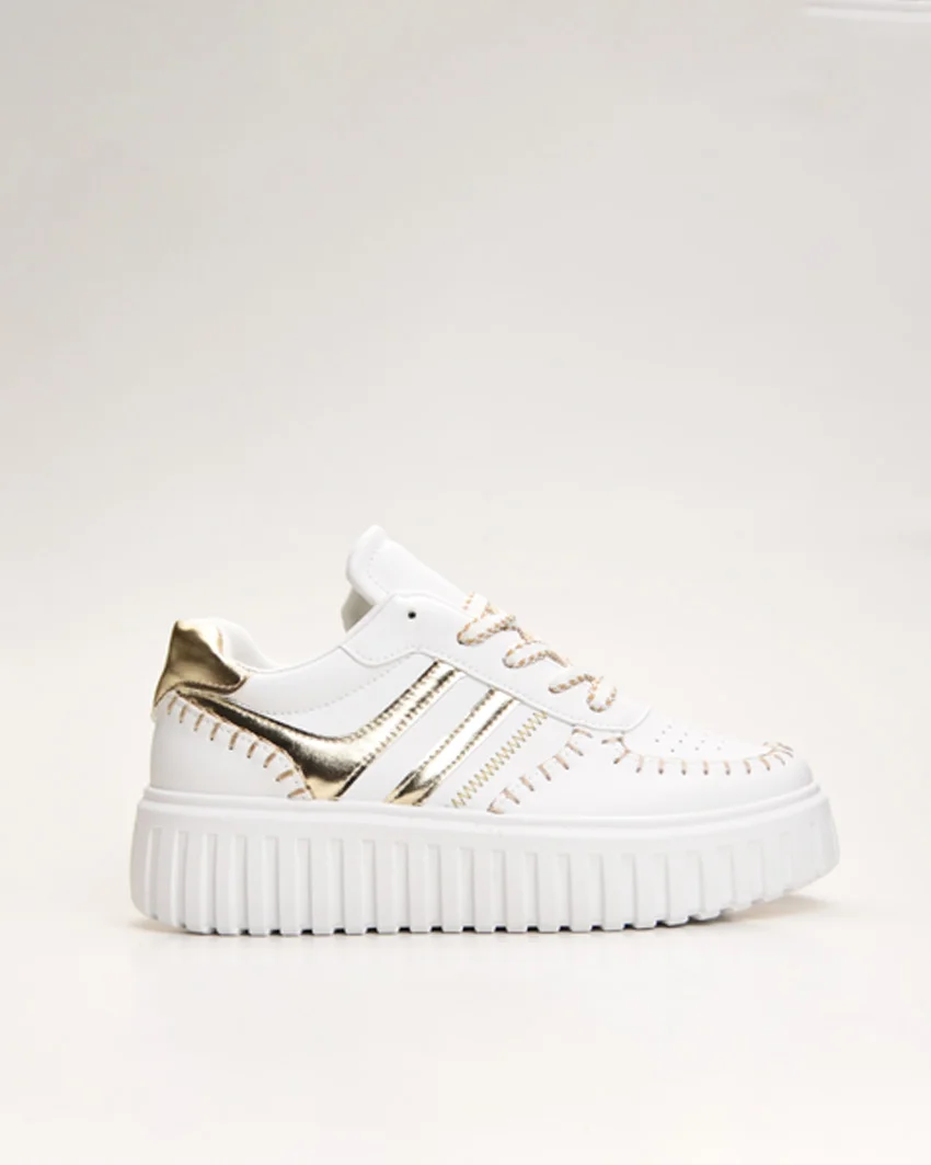 Φωτογραφία προϊόντος: Γυναικείο sneaker λευκό MIX FEEL BO-158