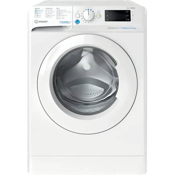 Φωτογραφία προϊόντος: Πλυντήριο Ρούχων Indesit BWE 81295X WV EE 8kg 1200 Στροφών Λευκό Β