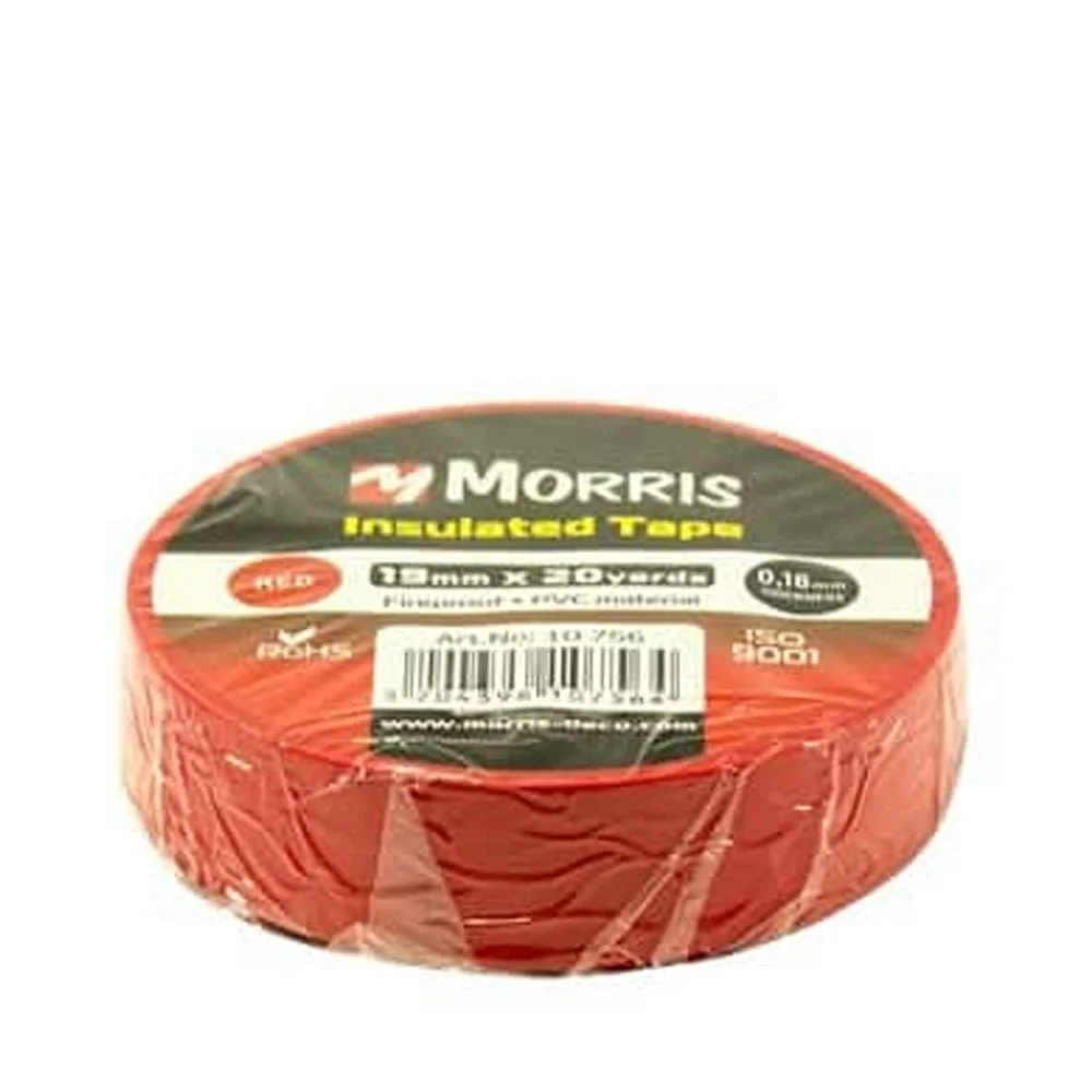 Φωτογραφία προϊόντος: Morris Μονωτική Ταινία 19mm x 20m Κόκκινο - 10756