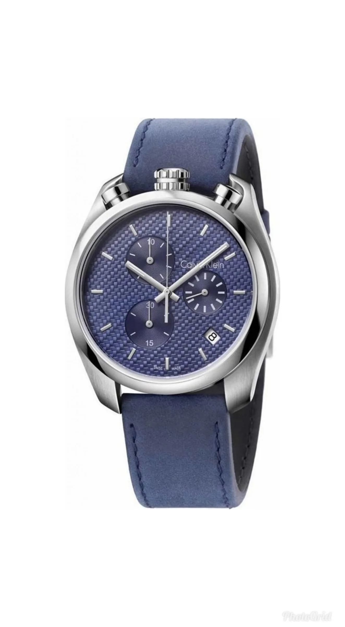 Φωτογραφία προϊόντος: CALVIN KLEIN Control Blue Leather Chronograph K6Z371VN