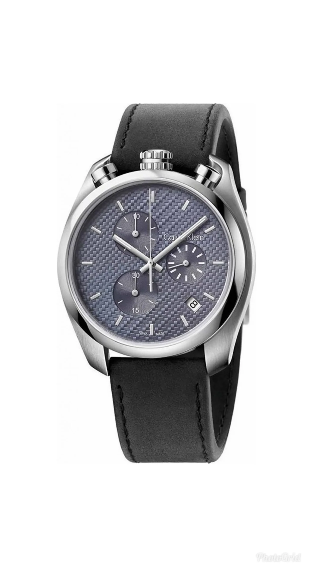 Φωτογραφία προϊόντος: CALVIN KLEIN Control Black Leather Chronograph K6Z371C4