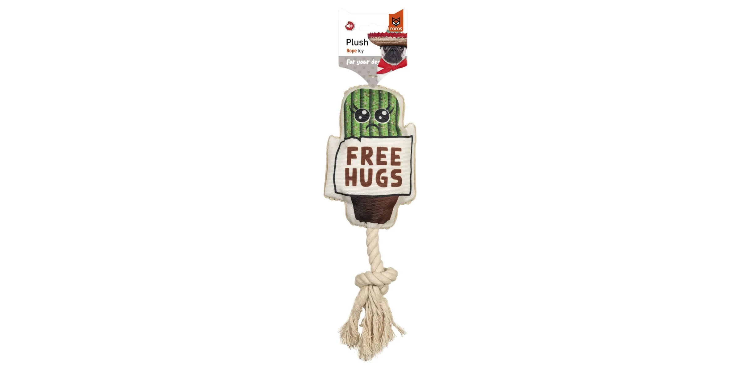 Φωτογραφία προϊόντος: FOFOS PLUSH ROPE TOY 25cm FREE HUGS