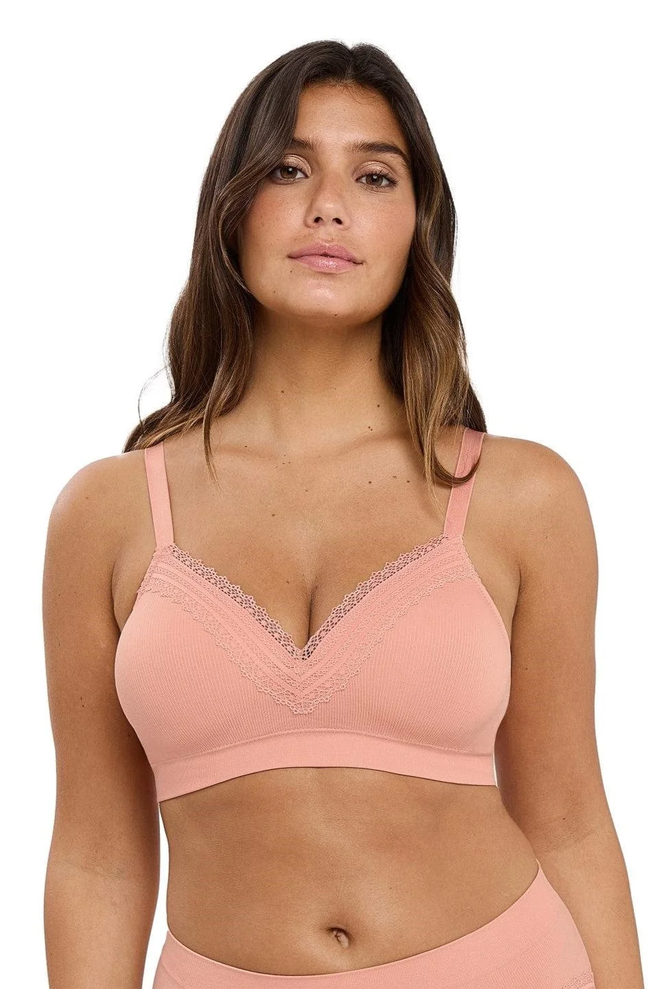 Φωτογραφία προϊόντος: Σουτιέν Wireless Agathe Sans Complexe Rose | evaunderwear 56lag98